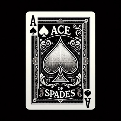 Ace of Spades Playing Card