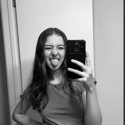 Girl sticking tongue out selfie