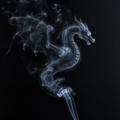 Smoke Dragon Illustration