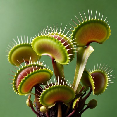 Venus Flytrap Plant Closeup