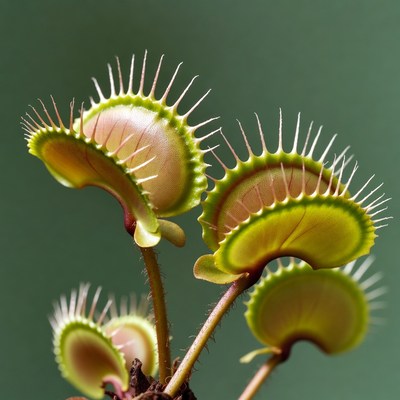 Venus Flytrap Plants Closeup