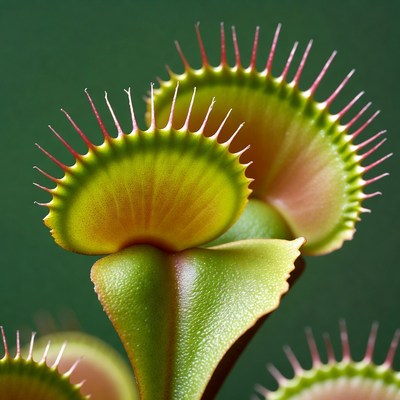Venus Flytrap Plant Closeup