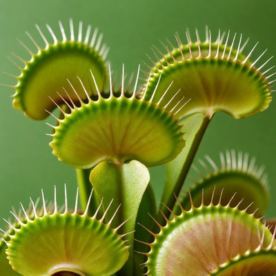 Venus Flytrap Plant Closeup