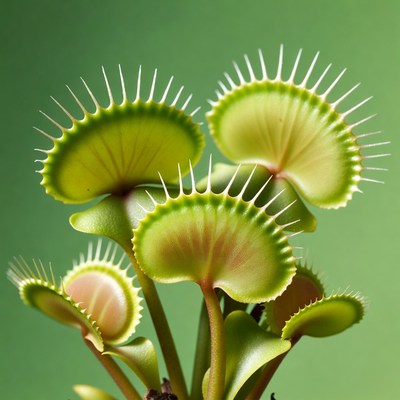 Venus Flytrap Plant Closeup