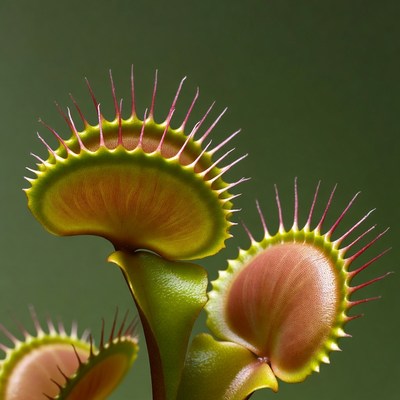 Venus Flytrap Plants Closeup