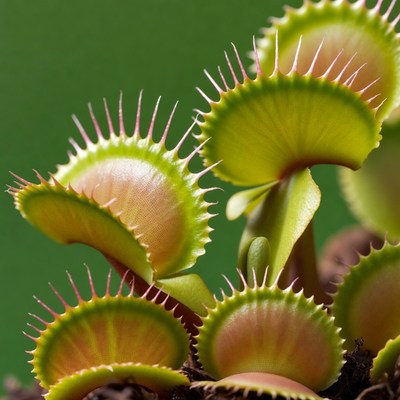 Venus Flytrap Plants Closeup