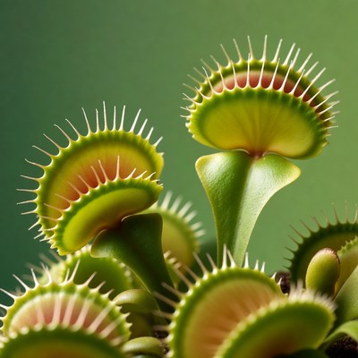 Venus Flytrap Plant Closeup