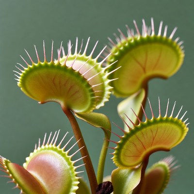 Venus Flytrap Plants Closeup