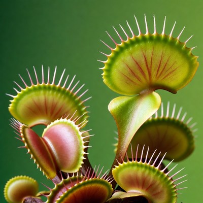 Venus Flytrap Plant Closeup