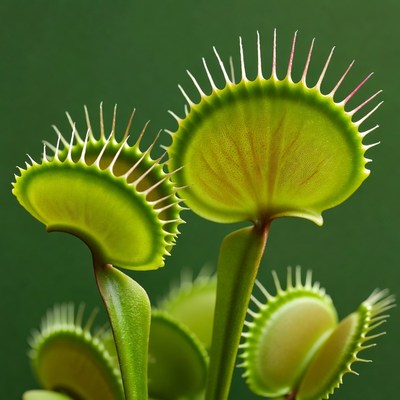 Venus Flytrap Plants Closeup