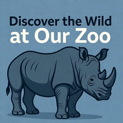 Cartoon Rhino Discover Zoo