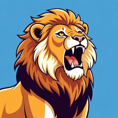 Roaring Lion Illustration