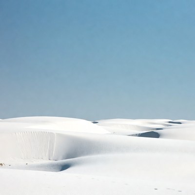 White Sand Dunes Landscape