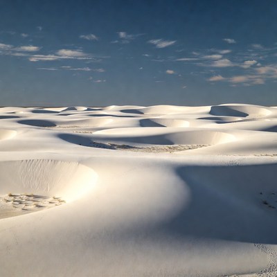 White Sand Dunes Landscape