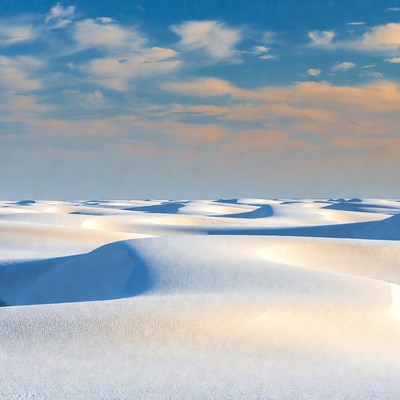 Sand Dunes Under Blue Sky