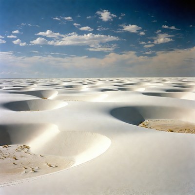 White Sand Dunes Landscape