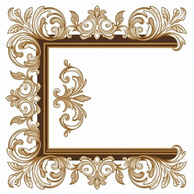 Ornate Gold Ornamental Frame