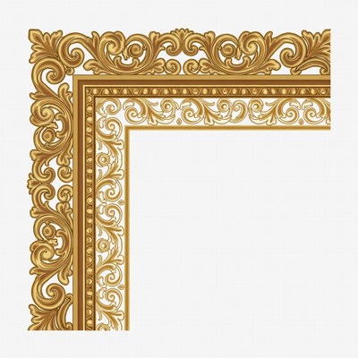 Ornate Golden Frame Corner