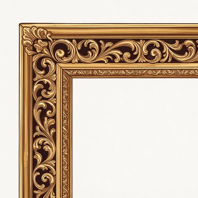 Ornate Gold Picture Frame