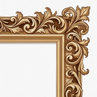 Ornate Golden Picture Frame
