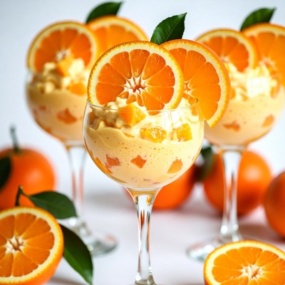 Mango Orange Parfait Glasses