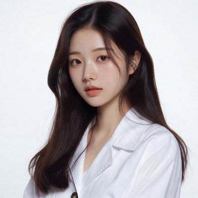 Asian woman in white blouse