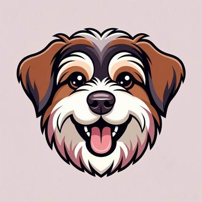 Smiling Shih Tzu Dog Portrait