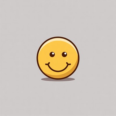 Smiling Yellow Emoticon Face