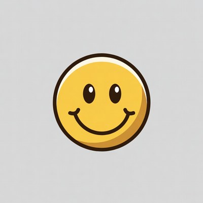 Smiling Yellow Emoji Face