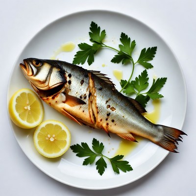Grilled Sea Bass with Lemon and Parsley