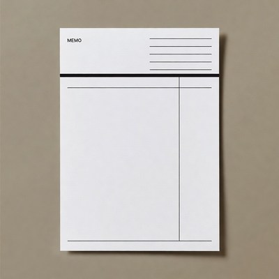 Blank Memo Template