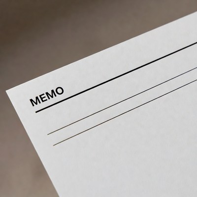 Blank Memo Paper Template