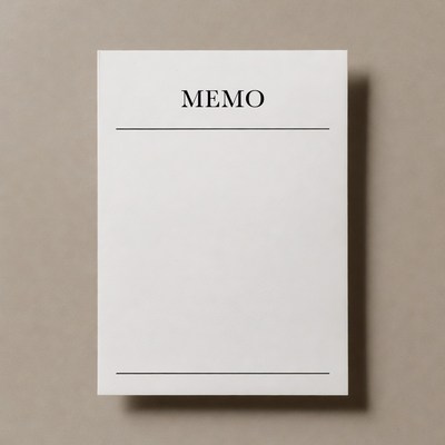 Blank Memo Paper Template