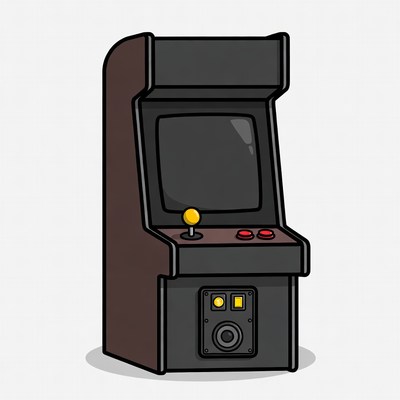Retro Arcade Game Machine