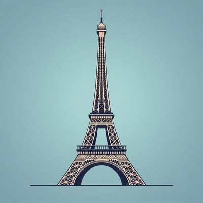 Eiffel Tower illustration