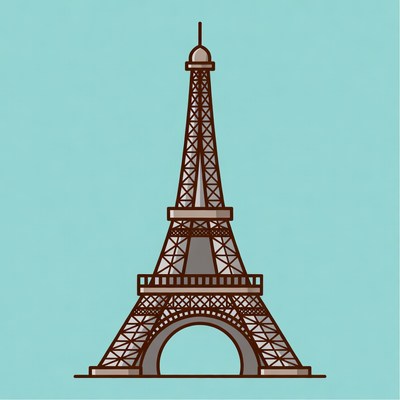 Eiffel Tower illustration
