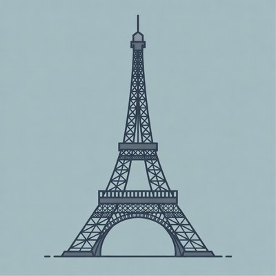 Eiffel Tower illustration
