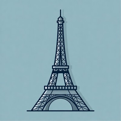 Eiffel Tower illustration