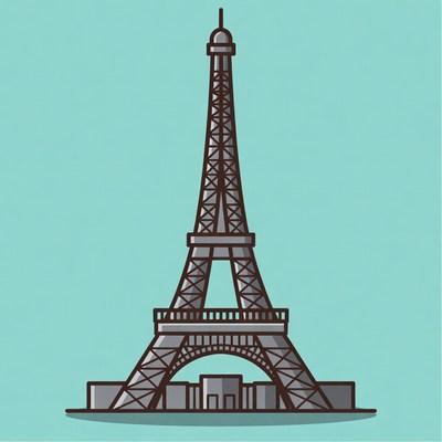 Eiffel Tower illustration