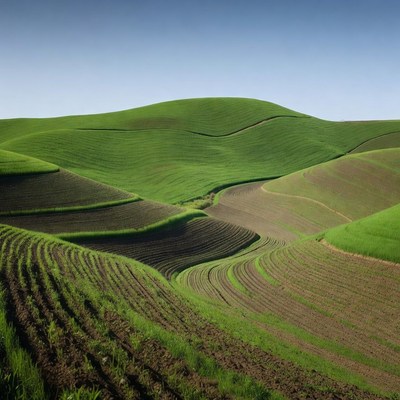 Rolling Green Hills Farmland