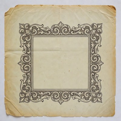 Ornate Vintage Paper Frame