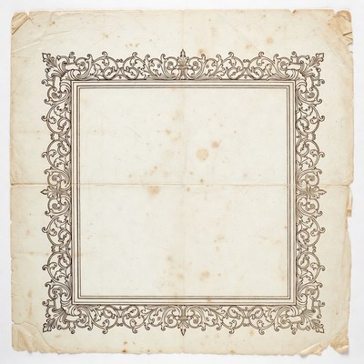 Vintage Ornate Paper Frame