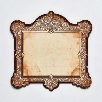 Vintage Ornate Blank Frame
