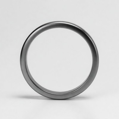 Shiny Black Wedding Ring