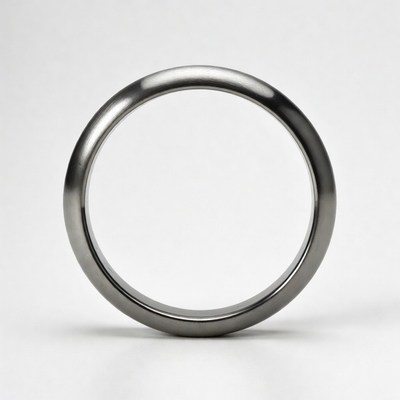 Shiny Silver Wedding Ring