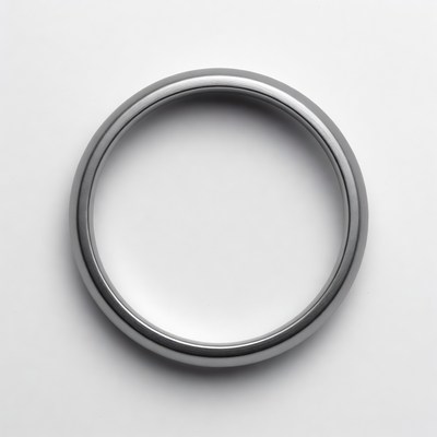 Shiny Silver Wedding Ring