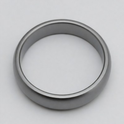 Shiny Black Tungsten Ring