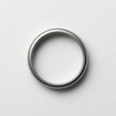 Silver wedding ring isolated