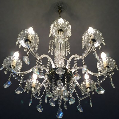 Elegant Crystal Chandelier with Lights