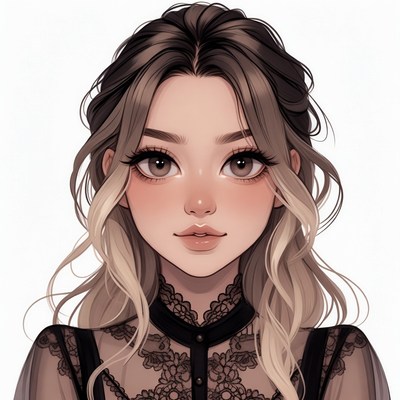 Anime girl with blonde hair